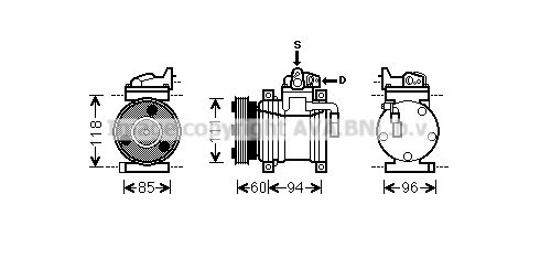 AVA QUALITY COOLING kompresorius, oro kondicionierius HYK217